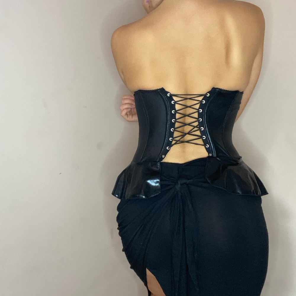 Latex Ruffled Corset